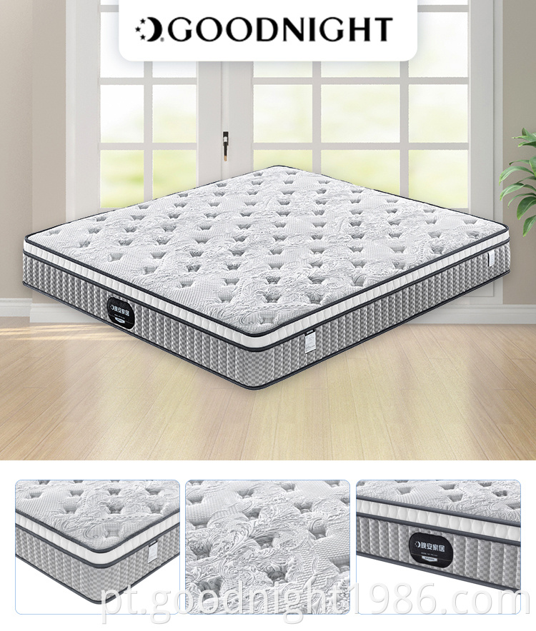 Hotel com design moderno personalizado estilo californiano Good Sleeping Pocket Innerspring colchão king size